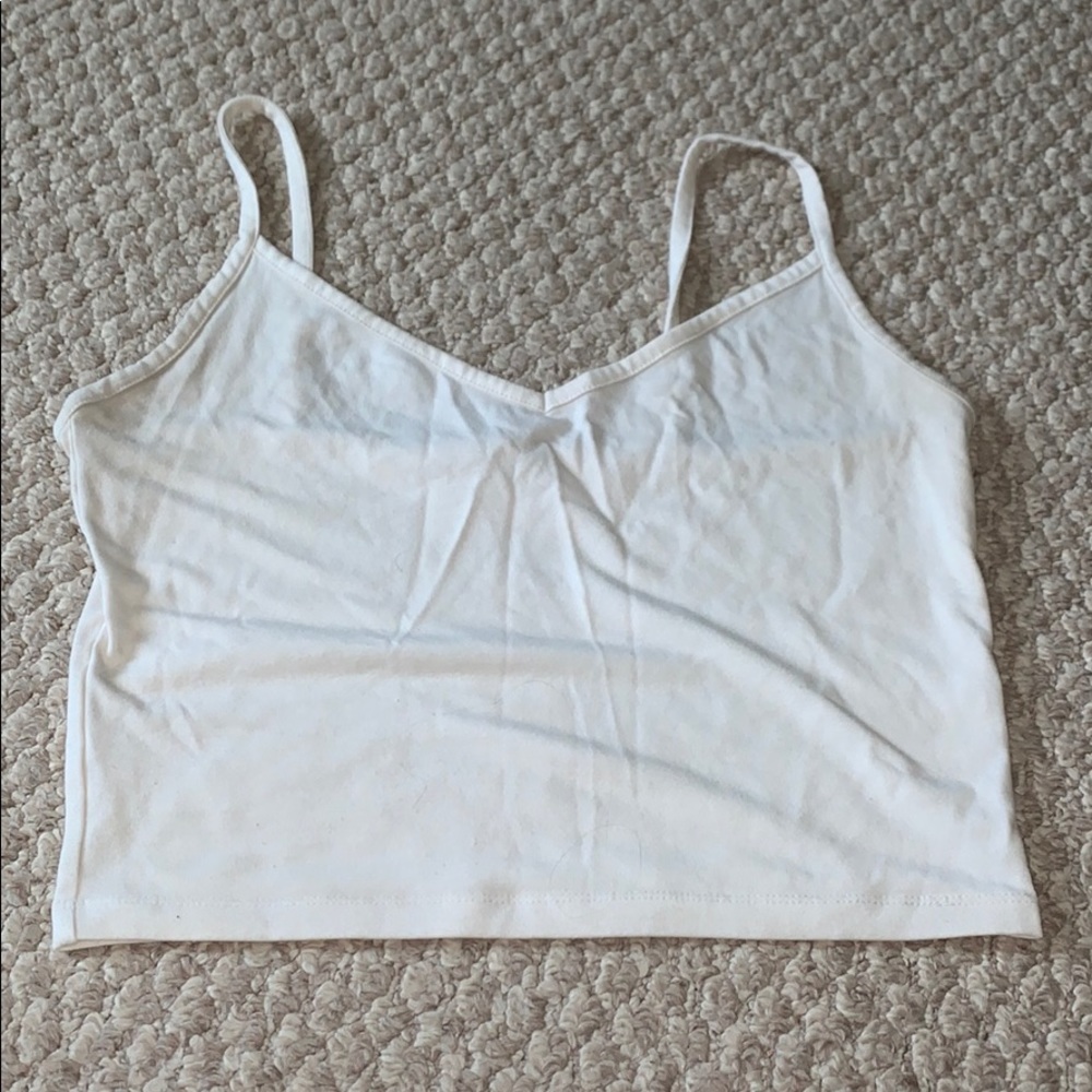 white tank top